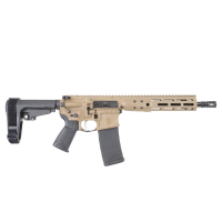 LWRC ICDI M-LOK Direct Impingement 5.56mm NATO 10.5" 1:7" 1/2x28 Bbl FDE Pistol w/SBA3 Brace ICDIP5CK10SBA3ML