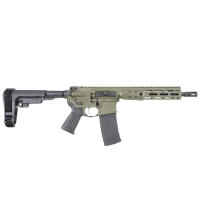 LWRC ICDI M-LOK Direct Impingement 5.56mm NATO 10.5" 1:7" 1/2x28 Bbl OD Green Pistol w/SBA3 Brace ICDIP5ODG10SBA3ML