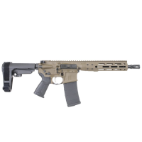 LWRC ICDI M-LOK Direct Impingement 5.56mm NATO 10.5" 1:7" 1/2x28 Bbl Patriot Brown Pistol w/SBA3 Brace ICDIP5PBC10SBA3ML