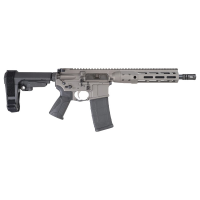 LWRC ICDI M-LOK Direct Impingement 5.56mm NATO 10.5" 1:7" 1/2x28 Bbl Tungsten Grey Pistol w/SBA3 Brace ICDIP5TG10SBA3ML