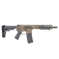 LWRC ICDI Direct Impingement .300 Blackout 10.5" 1:7" 1/2x28 Bbl Patriot Brown Pistol w/SBA3 Brace ICDIP3PBC10SBA3