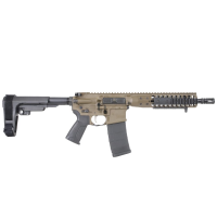 LWRC ICDI Direct Impingement 5.56mm NATO 10.5" 1:7" 1/2x28 Bbl Patriot Brown Pistol w/SBA3 Brace ICDIP5PBC10SBA3