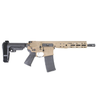 LWRC ICDI M-LOK Direct Impingement .300 Blackout 10.5" 1:7" 1/2x28 Bbl FDE Pistol w/SBA3 Brace ICDIP3CK10MLSBA3