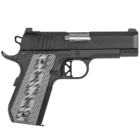 Dan Wesson ECP 9mm Blk Alum Bobtail Frame w/Brass Bead Front/Serrated Rear Sight, G10 Grips, 4" Bull Bbl, 8rd Pistol 01884