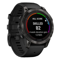 Garmin fenix 7 Pro Sapphire Solar Carbon Gray DLC Ti w/Black Band Smartwatch 010-02777-10