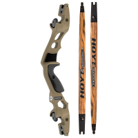 Hoyt Satori 21 Buckskin Riser w/Satori 45# MD Maple Trad Limbs 1055101