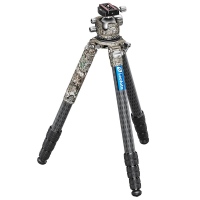 Leofoto LM Series LM-364C Camo Tripod w/75mm Video Bowl, LH-55 Camo Head, & Bag LM-364C-LH-55-BALLHEAD-CAMO