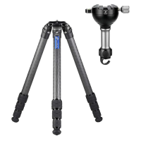 Leofoto LM Series LM-364C Tripod w/75mm Video Bowl, 75LK Leveling Base, & Bag LM-364C-YB-75LK-LEVELING-BASE