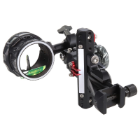 AXCEL LANDSLYDE Plus Slider Pic Mount w/AVX-41 Scope, "T", Rheostat Cover, Torque Ind., Crosshair 1-Pin .019 Grn Fiber Blk Bow Sight ALNP-P119-4GB