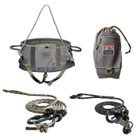 Latitude Outdoors Classic 2 Saddle Starter Kit w/10mm Tether & Lineman Belt 850039447051