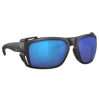 Costa King Tide 8 Black Pearl Frame Sunglasses w/Blue Mirror 580G Lenses 06S9111-91110160