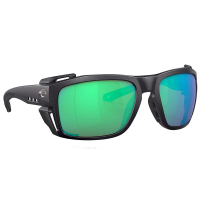 Costa King Tide 8 Black Pearl Frame Sunglasses w/Green Mirror 580G Lenses 06S9111-91110260