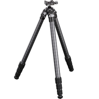 Leofoto SK Series SK-324CL Long Rifle 4-Section Carbon Fiber Tripod w/Built-in Ball Head SK-324CL