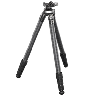 Leofoto ST Series ST-324CL(K) Carbon Fiber Rifle Tripod w/Built-in Lever Control Ball Head ST-324CLK