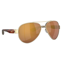 Costa South Point Brushed Gold Frame Sunglasses w/Gold Mirror 580G Lenses 06S4010-40103959