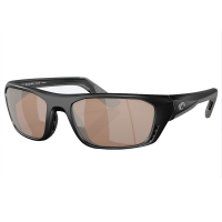 Costa Whitetip Pro Matte Black Frame Sunglasses w/Copper Silver Mirror 580G Lenses 06S9115-91150357