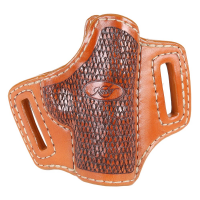 Kimber Micro 9mm RH Tan OWB Holster w/Raptor Scales & Kimber Logo by Stoner 4000296