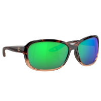 Costa Seadrift Shiny Tortoise Fade Frame Sunglasses w/Green Mirror 580P M Lenses 06S9114-91140560