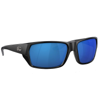 Costa Tailfin Matte Black Frame Sunglasses w/Blue Mirror 580P S Lenses 06S9113-91130857