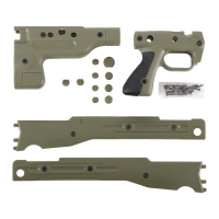 Accuracy International Sage Green Stocksides Sets for All Fixed Rifles/AICS Kits - New Style 26965GR