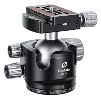 Leofoto LH-47 47mm Low Profile Ball Head w/QP-70N QR Plate, Case, & Independent Pan Lock; Arca Compatible LH-47-QP-70N