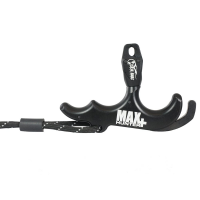 T.R.U. Ball Archery Max Hunter Plus 3 Finger Thumb Release w/Lanyard Black Release TMHP-BK