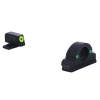 Ameriglo Ghost Ring Grn Trit w/LumiGreen Outline Front, Grn Trit Rear Night Sight for Springfield XD XD-325