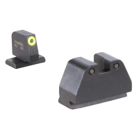 Ameriglo Optic Compatible Grn Trit w/LumiGreen Outline .378"F , Grn Trit w/Black Outline .492"R Sight Set for S&W M&P (2.0 Core Dovetail) SW-252