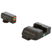 Ameriglo i-Dot Green Tritium w/Orange Outline Front, Green Single Dot Rear Night Sight Sight for Glock 20,21,29-32,36,40,41 GL-203