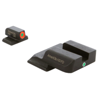 Ameriglo i-Dot Green Tritium w/Orange Outline Front, Green Single Dot Rear Night Sight Sight for S&W M&P (Excl. .22,.380, Shield, EZ, Pro) SW-201