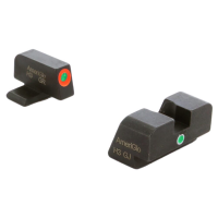 Ameriglo i-Dot Green Tritium w/Orange Outline Front, Green Single Dot Rear Night Sight Sight for Sig (#8 Front/#8 Rear) Night Sight Sight for SG-201