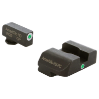 Ameriglo i-Dot Green Tritium w/White Outline Front, Green Single Dot Rear Night Sight Sight for Glock Gen 1-4 17,19,22-24,26,27,33-35,37-39 GL-101