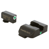 Ameriglo i-Dot Green Tritium w/White Outline Front, Green Single Dot Rear Night Sight Sight for Glock Gen5 9/40 GL-5101