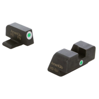 Ameriglo i-Dot Green Tritium w/White Outline Front, Green Single Dot Rear Night Sight Sight for Sig (#8 Front/#8 Rear) Night Sight Sight for SG-101