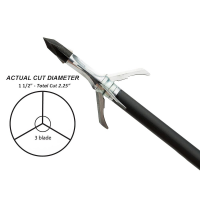 Grim Reaper CrossBow RT 100gr 1-1/2" 3-Blade Mechanical Broadheads 3pk 1973