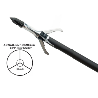 Grim Reaper Razortip 100gr 1-3/8" 3-Blade Mechanical Broadheads 3pk 1903