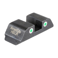 Ameriglo Classic Grn Trit 2-Dot w/White Outlines .256"H .165 Sq Notch Rear Sight for Glock 42,43,43X,48 GL-8430R