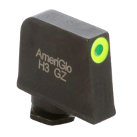 Ameriglo ProGlo Grn Trit w/LumiGreen Outline .385"H .125"W Front Sight for Glock GL-212-385-GR-C