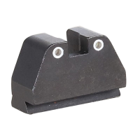 Ameriglo Grn Trit 2-Dot White Outlines .492"H .150" Sq Notch Rear Sight for SW M&P (2.0 Core Dovetail) SW-2100R