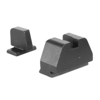 Ameriglo Optic Compatible Black Serrated .378"F , Black .492"R Sight Set for S&W M&P (2.0 Core Dovetail) SW-429