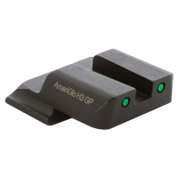 Ameriglo Green Tritium 2-Dot w/Black Outlines .165" Sq Notch Rear Sight for S&W M&P (Excl. .22,.380, Shield, EZ, Pro) S&W-805R