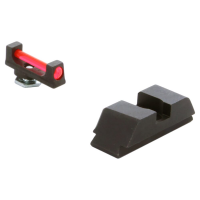 Ameriglo Red Fiber .115" Front Black Rear Sight Set for Glock Gen 1-4 17,19,22-24,26,27,33-35,37-39 GFT-113