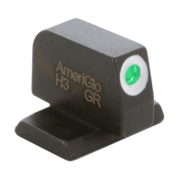 Ameriglo Green Tritium w/White Outline .32"H .14"W Front Sight for S&W S&W-800-320