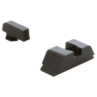 Ameriglo Target Range Black Serrated Front, Flat Black Rear Sight for Glock Gen 1-4 10/45/357 GT-505