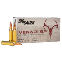 Sig Sauer Ammo .277 SIG Fury 130gr Venari Soft Point 20/Box V277SFSP130-20
