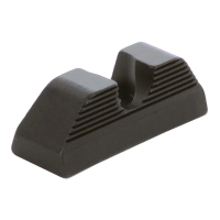 Ameriglo Serrated Black .256" H .165" U Notch Rear Sight for Glock 42,43,43X,48 GL-418