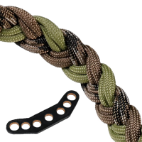 Paradox Moss Camo Elite Double-Wide Braid Bow Wrist Sling w/Leather Mount PBSE-E-47