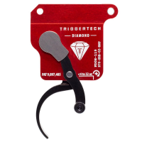 TriggerTech Rem 700 Clone Bottom Safety Single Stage Blk/Red Diamond Pro Bottom Clean 0.3-2.0 lbs Trigger R70-SRB-02-BNP