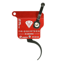 TriggerTech Rem 700 Clone LH Diamond Pro Curved Clean Blk/Red Single Stage Trigger R7L-SRB-02-TNP