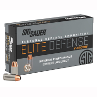 Sig Sauer Ammo .40 S&W 165gr Elite V-Crown Jacketed Hollow Point 50/Box E40SW1-50